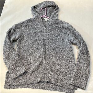 Cozy Gray Hooded Sweater